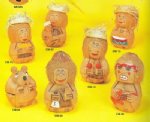 Wholesale  Assorted Coconut Heads Carved Coconut Monkeys - Packed: 9 pieces @ $2.25 each